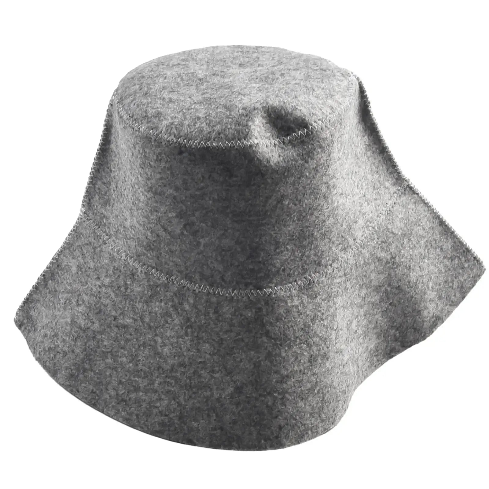1pc Felt Sauna Hat Anti Heat Thicken Wool Felt Shower Cap Hair Turban For Bath House Head Protection Bathroom Accessories Gray Qme