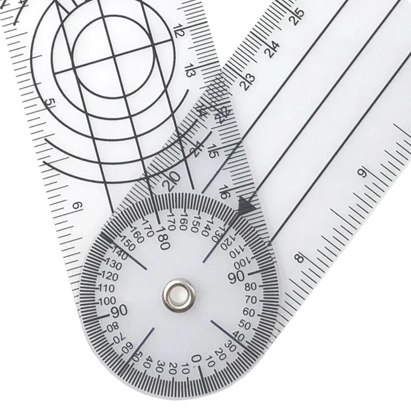 0- 360 Degree Goniometer Angle Medical Spinal Ruler Inclinometer Qme