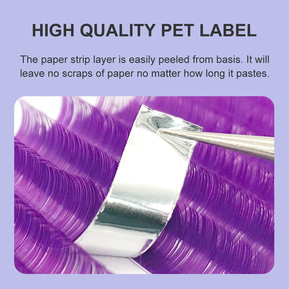 NATUHANA Eyelash Extension Individual Colored Lashes False Mink Qme