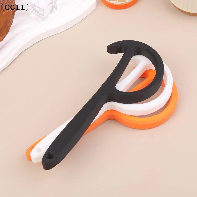 Can Opener Non-slip Handle Plastic Manual Safe Easy Grip Durable Qme