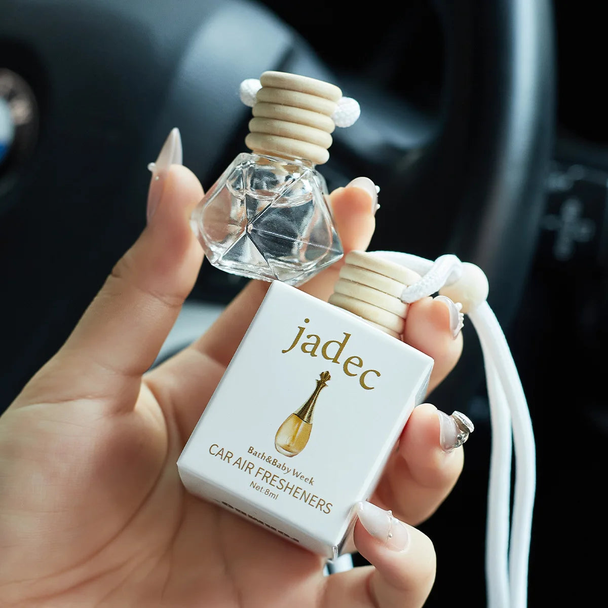 Car Perfume Long-lasting Fragrance Hanging Cord Air Freshener Qme
