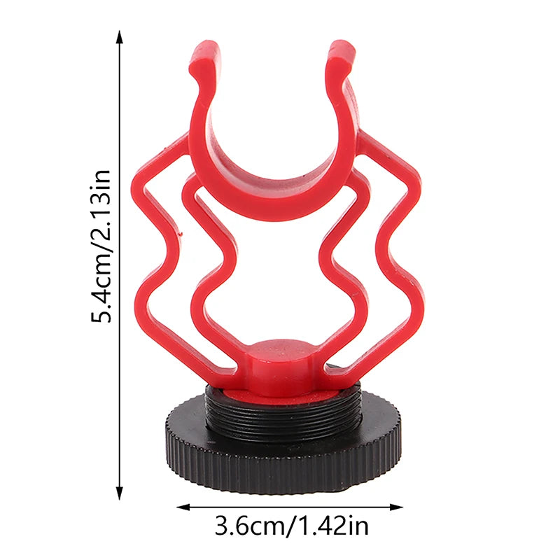 Universal Microphone Wavy Shock Mount Adapter Plastic Bracket Qme