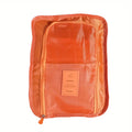 1 Pcs Travel Shoes Organizer, Portable Lightweight Handbag, Multifunctional Storage Bag Qme Dark Orange