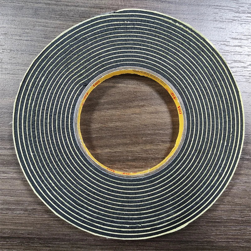 Thickened EVA sponge single-sided tape with high viscosity strong black foam glue, sealing, anti-collision, sound insulation Qme 50mmX5mX3mm