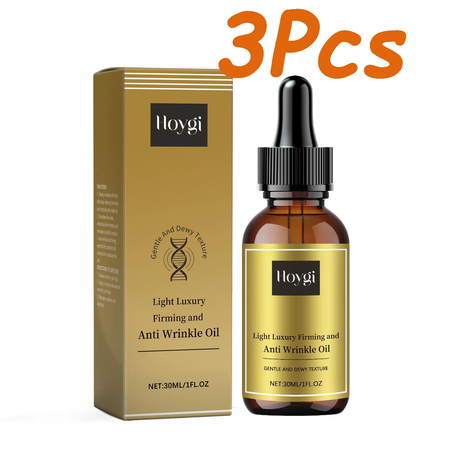Firming Facial Care Oil Lifting Anti Wrinkle Lightens Lines Tightens Skin Nourishing Smoothing Soften Brightening Face Serum Qme 90ml Boxed