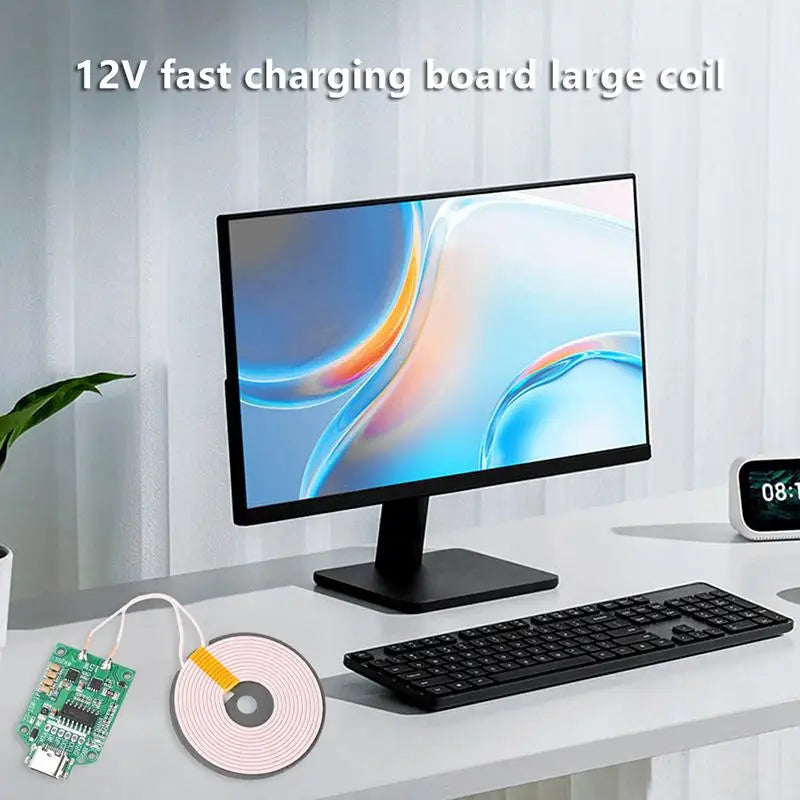 15W Type-c Wireless Charging Module Coil Transmitter Board Efficiency Qme