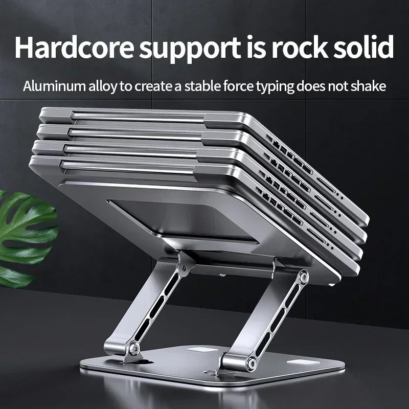 Laptop Stand Foldable Aluminum Alloy Portable Notebook Stand 10-17 Inch for Macbook Air Pro Computer Bracket Laptop Holder Qme