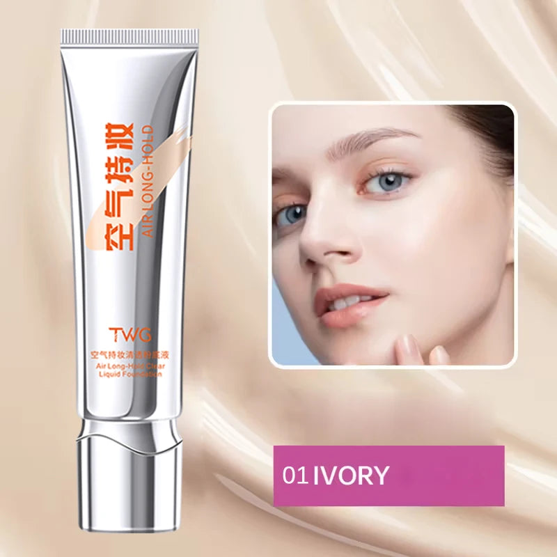 Clear Air Liquid Foundation Waterproof Sweat Proof Light Natural Fit Qme 01 IVORY