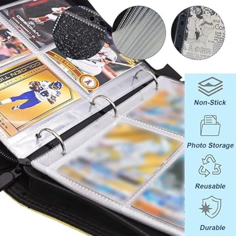 10sheets A5 Loose-leaf PP Transparent Pull-in Inner Page 6 Holes File Qme