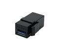 5pcs USB 3.0 Female to Female Module Adapter High-Speed Cable Extender Connector for Network Panel Qme Black
