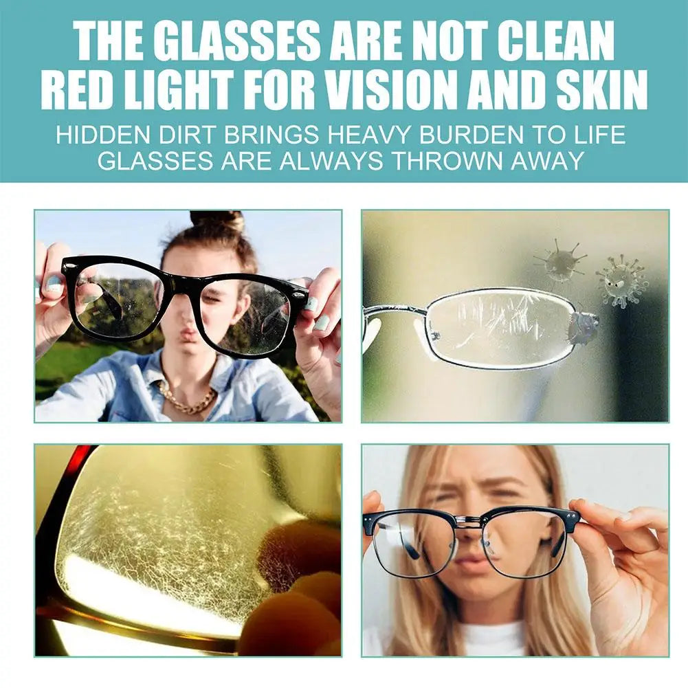 Eyeglass Cleaning Solution Multipurpose Glasses Care Liquid Lens Scratch Cleaning Tools High Concentration Glasses Repair Spray Qme