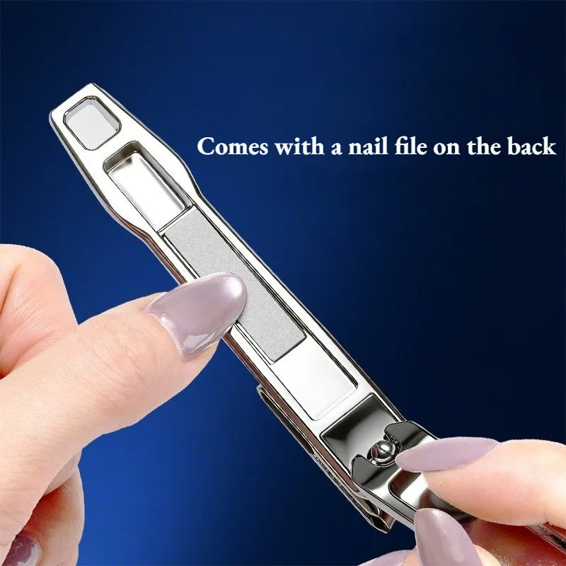 360 Degree Rotating Nail Clipper Stainless Steel Large Multi Angle Qme