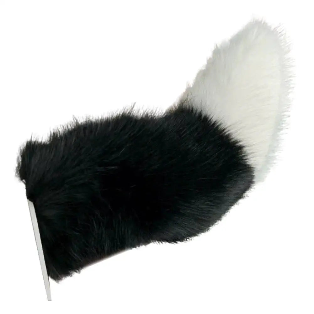 Fluffy Plush Tail Car Decor Strong Adhesive Easy Install Backpack Qme E