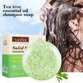 Tea Tree Essential Oil Solid Shampoo Bar Deeply Cleanses Nourishes Qme 60g