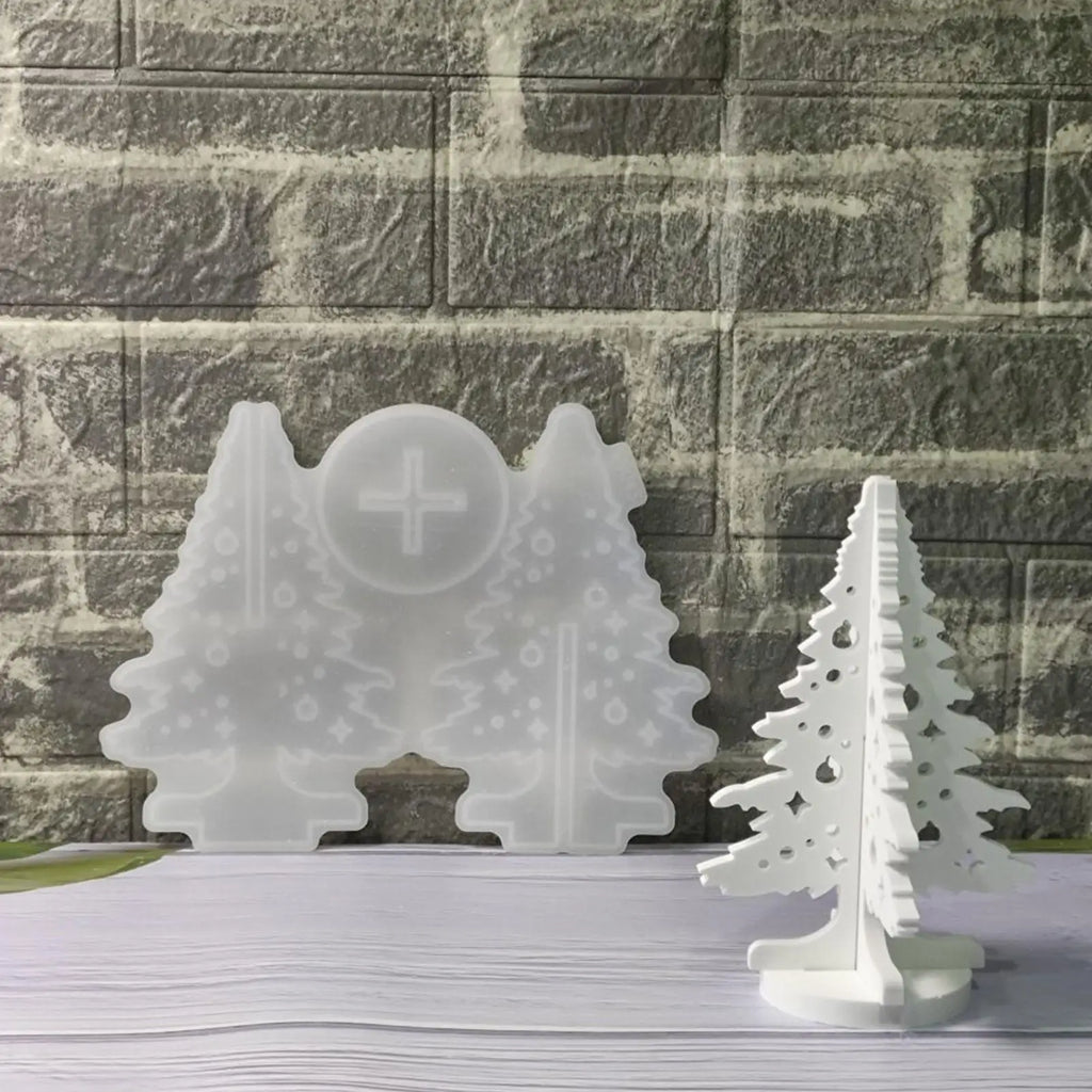 Christmas Molds Holiday Tree Silicone Decor Craft Supplies Maker Qme