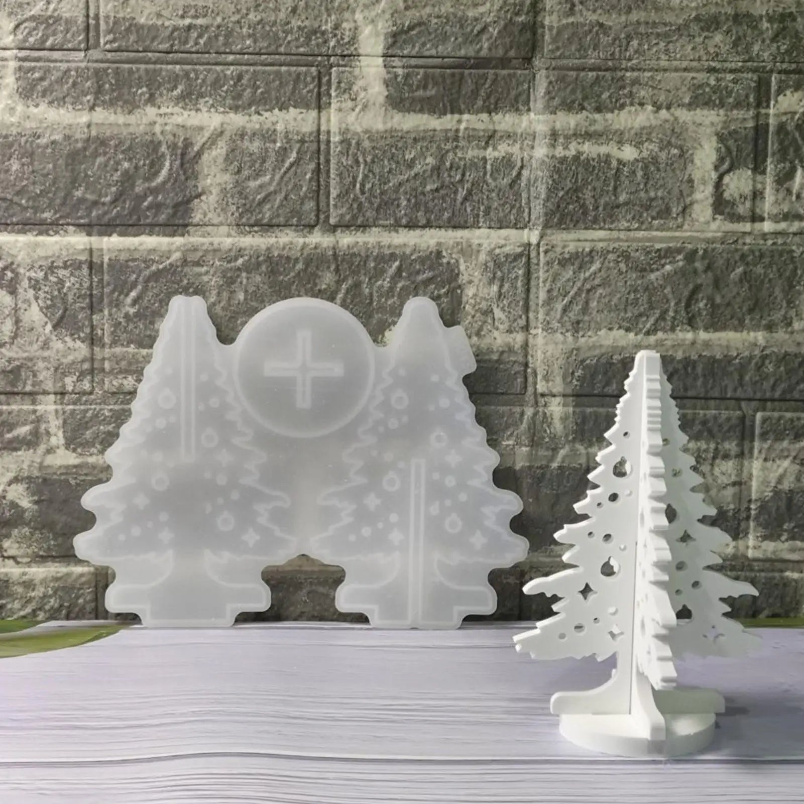 Christmas Molds Holiday Tree Silicone Decor Craft Supplies Maker Qme