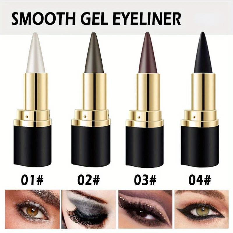 Creamy Texture Eyeliner Easy Coloring Sweat Proof Pencil Eyeshadow and Eyeliner Combo Makeup Items for Women Qme