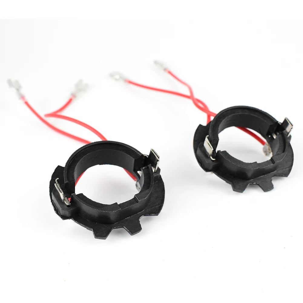 1 Pair H7 LED Headlight Bulb Base Adapters Holders Retainers for Golf 5 MK5 Qme