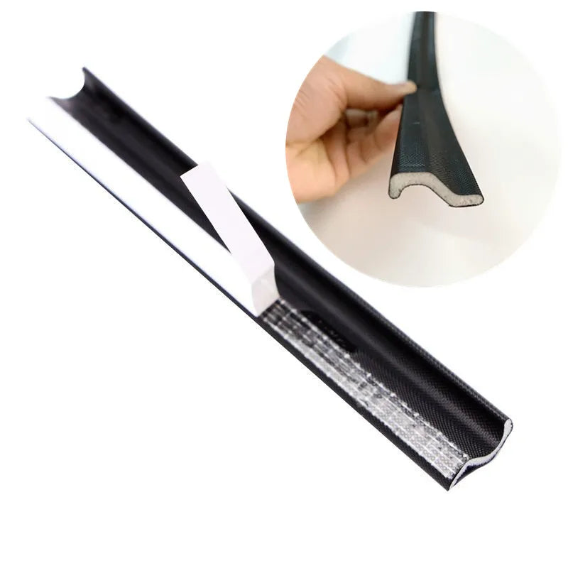 10M Self Adhesive Foam Window Door Sealing Strips For Door Seal Windbreak Soundproof Gap Filler PU Sealing Tape Home Accessories Qme black 4m