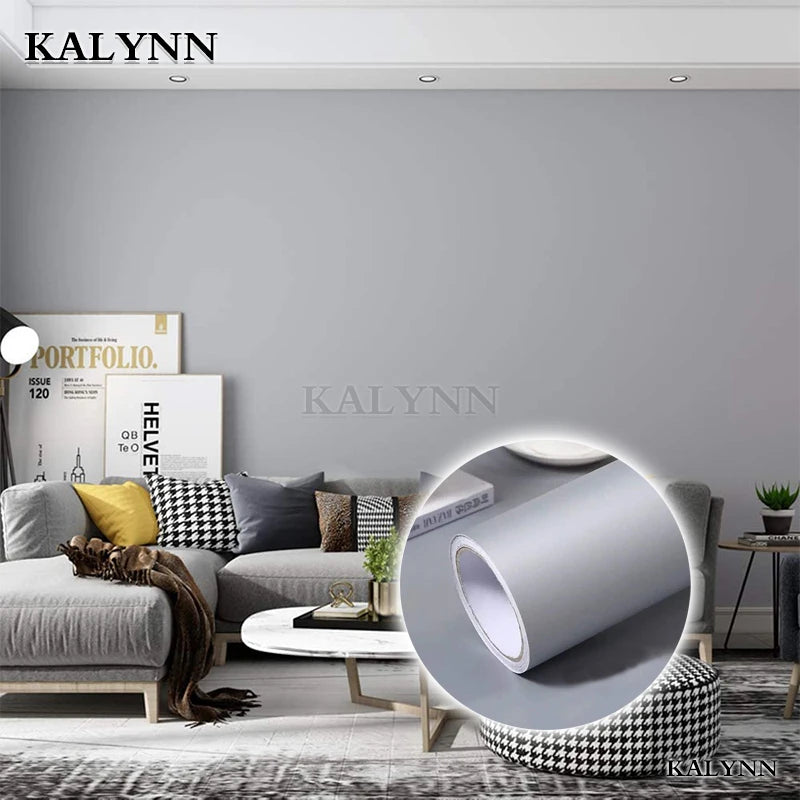 Solid Peel Stick Wallpaper Vinyl Colored Wall Paper Self Adhesive PVC Qme
