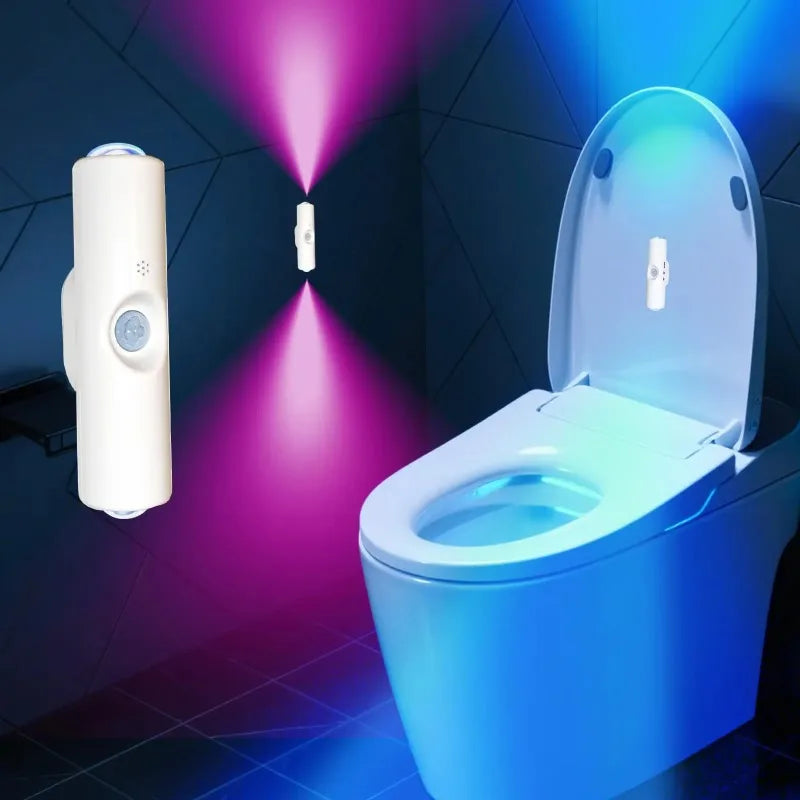Smart RGB Double-head Wall Light Motion Sensor Magnetic Night Qme