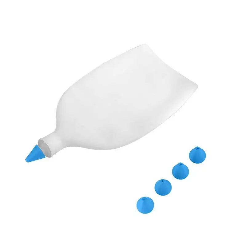 4-Head Piping Tip Silicone Chocolate Butter Pen Bags Bottles Writing Qme Red Piping Bags