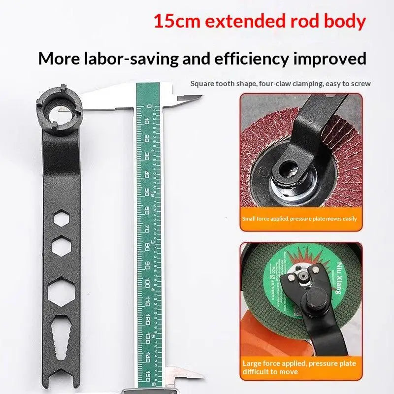 Multifunction Wrench Angle Grinder Four Claw Thickened Disassembly Qme