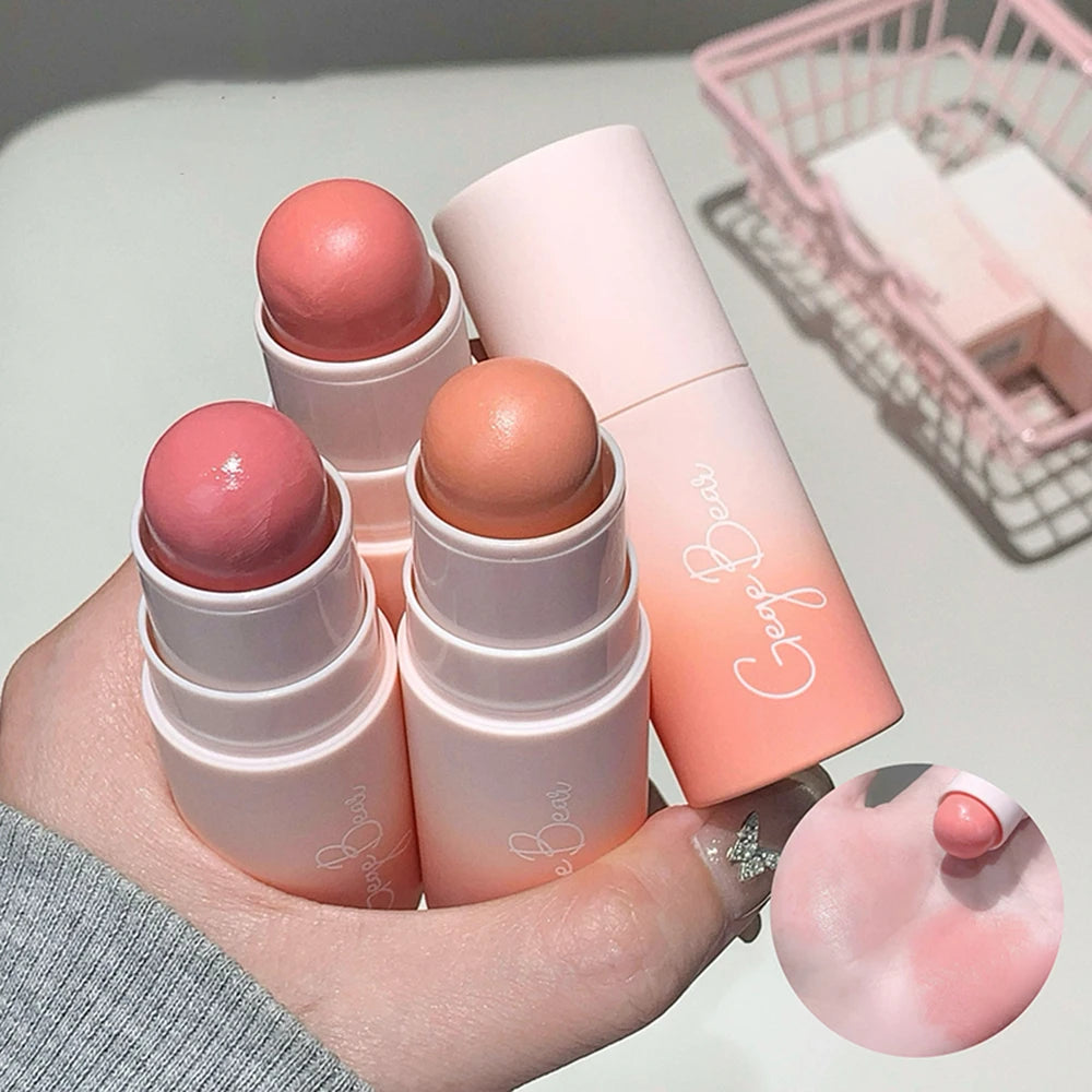 Gege Bear Soft Matte Blush Stick Moisturizing Natural Tender Eeasy Qme