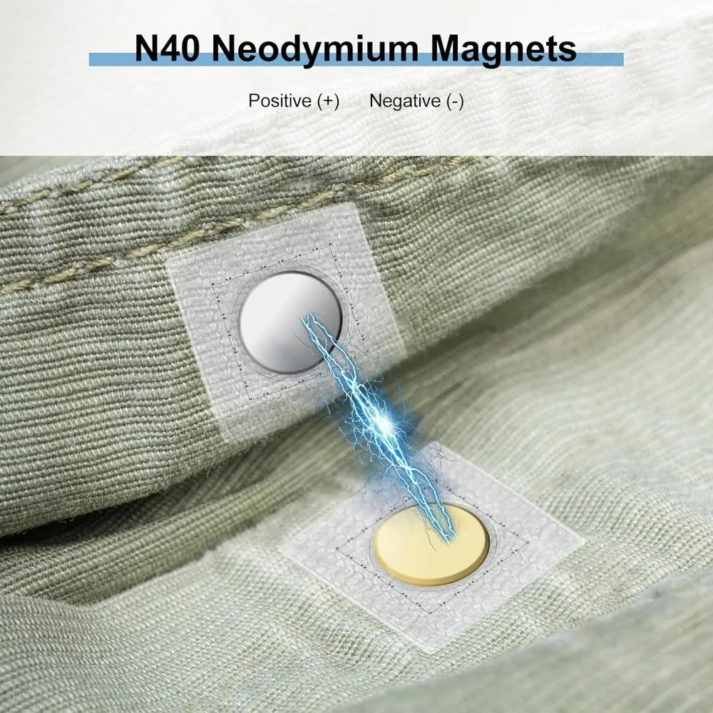 1Pair PVC Invisible Strong Magnetic Snaps Button Hidden Magnetic Fastener for Handbag Clothing Clasp DIY Craft Sewing Supplies Qme