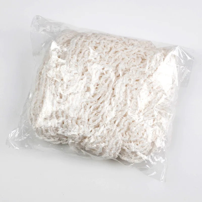 3M Meat Cotton Mesh Bag Ham Sausage Mesh Pork Roll Rope Sausage Mesh Cover Meat Cooking Tools Hot Dog Ham Elbow Fixed Mesh Bag Qme 3M