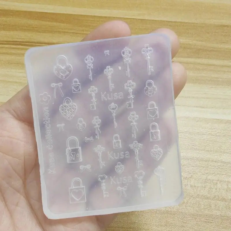 Professional 3D Silicone Nail Art Molds Exceptional Stamping Plates Qme A4