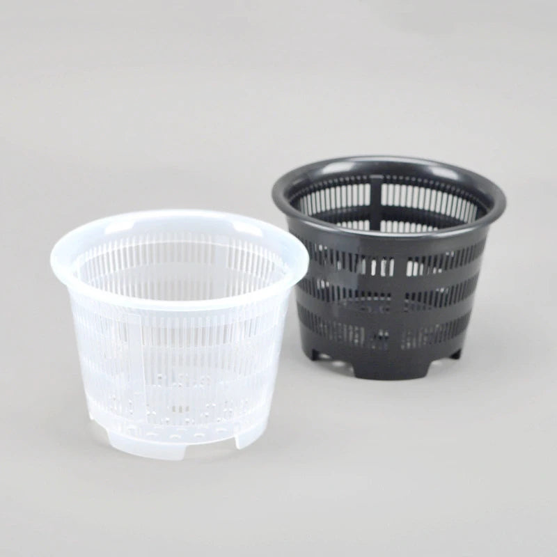 Potted Plant Flower Nursery Tray Basket Plastic Breathable Container Qme
