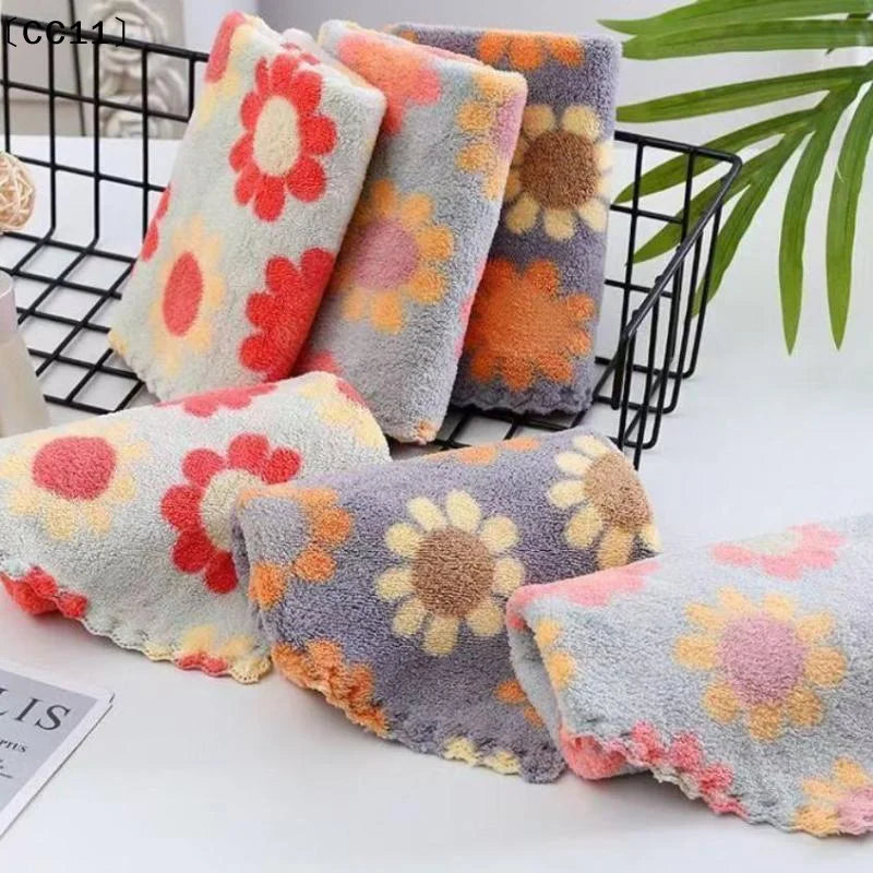 Kitchen Cleaning Cloths Soft Absorbent Dishcloth Coral Fleece Qme Default Title