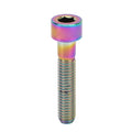 RISK Headset Stem Top Fixing Bolt M6x30mm Column Head Bike Stem Bolt Screw Titanium Alloy for Bike Repair Stem Top Bolt Qme Colorful