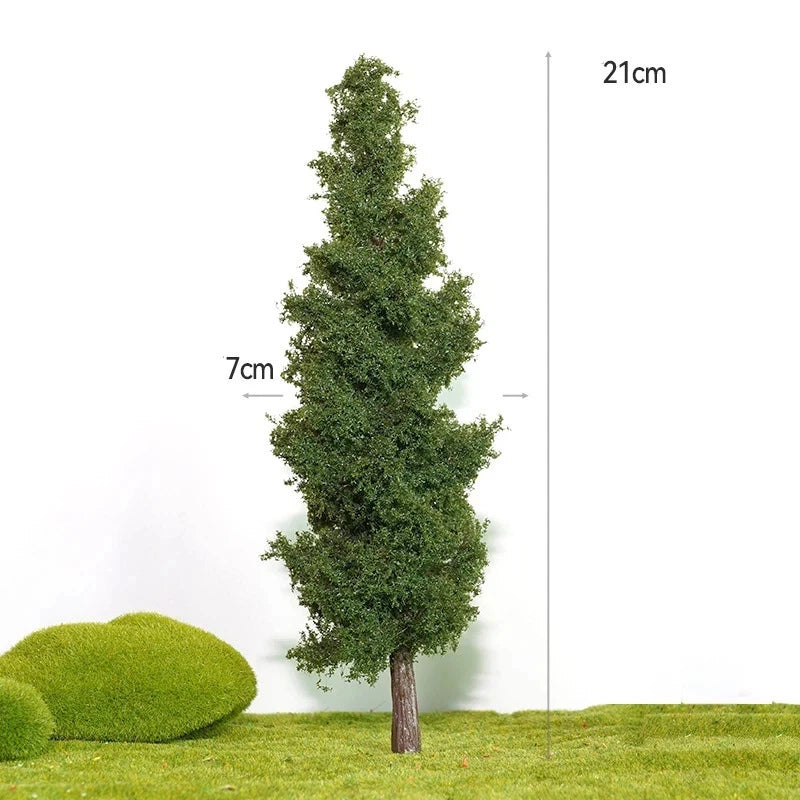14/21cm Miniature Pine Tree Model Realistic Model Trees For DioramaTrain Layout Fairy Garden Architectural Landscape Decor Qme B1