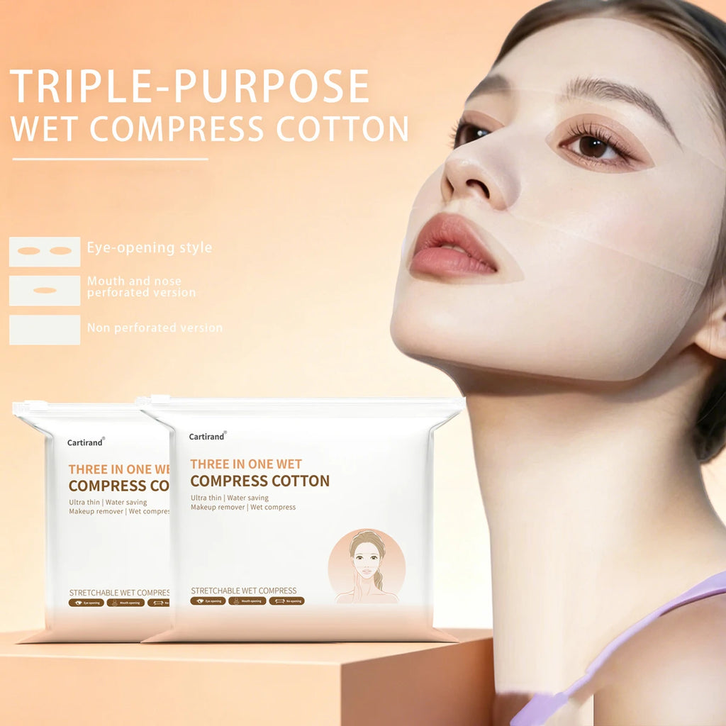 Stretchable Moisturizing Cotton Pads Hydrating Towels Compresses Qme