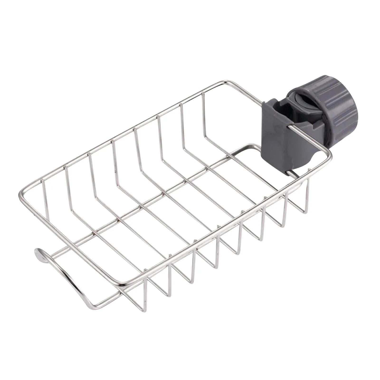 Faucet Stainless Steel No-punch Adjustable Kitchen Sink Drains Rack Towel Rag Holder Bathroom Small Durable Storage Shelves Qme A One Size