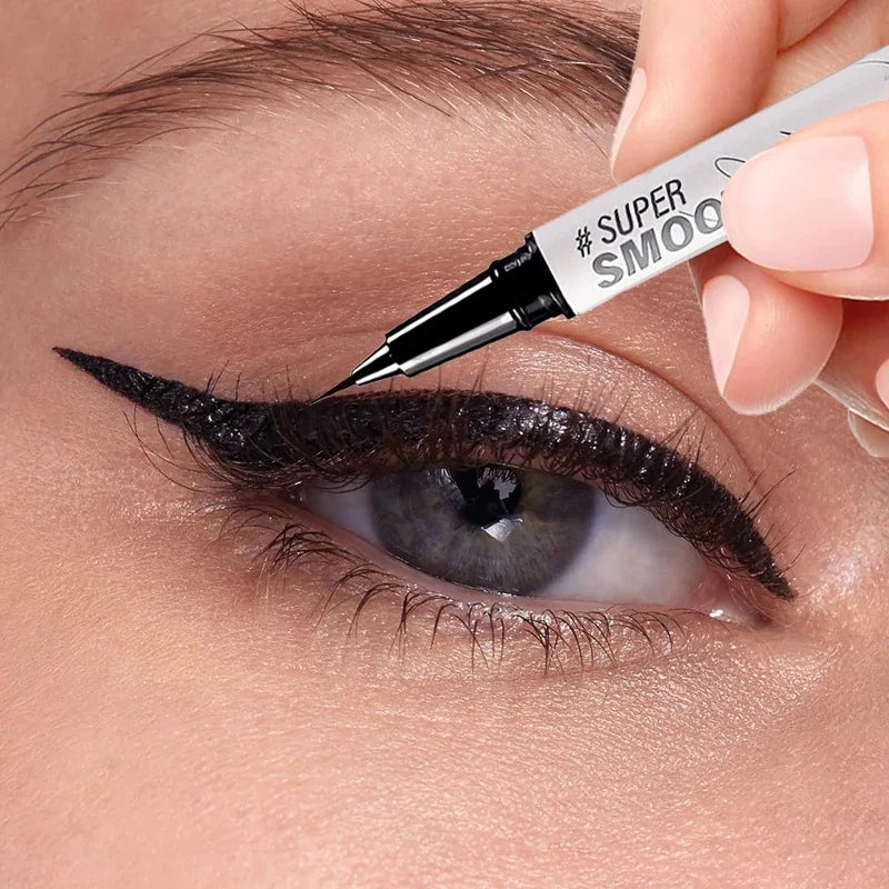Micro-Sculpt Eyeliner Ultra Fine 0.01mm Tip for Lashes & Brows 24H Waterproof No-Smudge Smooth Black Brown White Eyeliner Makeup Qme