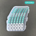 1 5 Box Interdental Silicone Brushes Teeth Stick Toothpicks Dental Qme Green