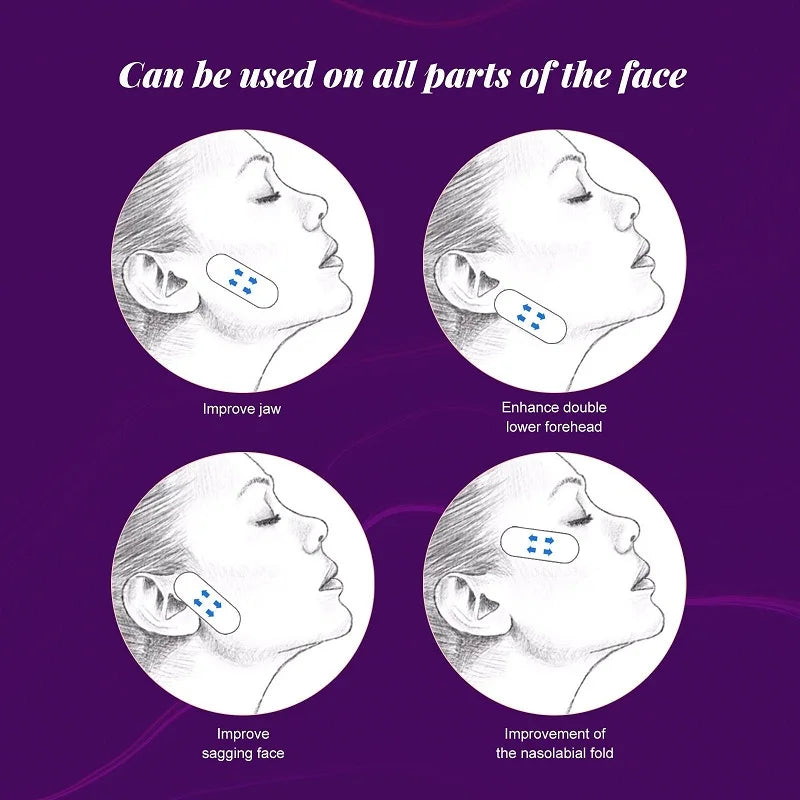 40- V-shape Face Wrinkle Sagging Skin Adhesive Tape Lifting Stickers Qme