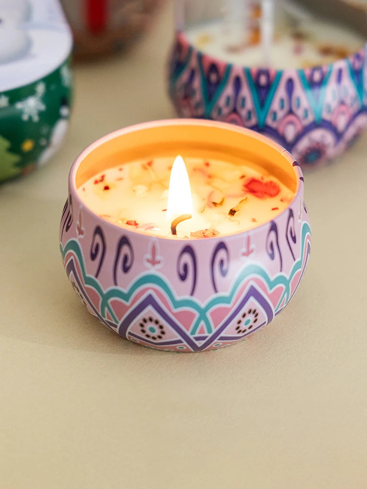 Handmade DIY Jarred Scented Candle Home Bedroom Air Freshener Qme