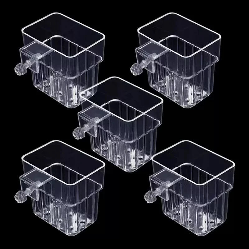 Fish Tank Landscape Decoration Hydroponic Planting Cup Household Qme 5PCS