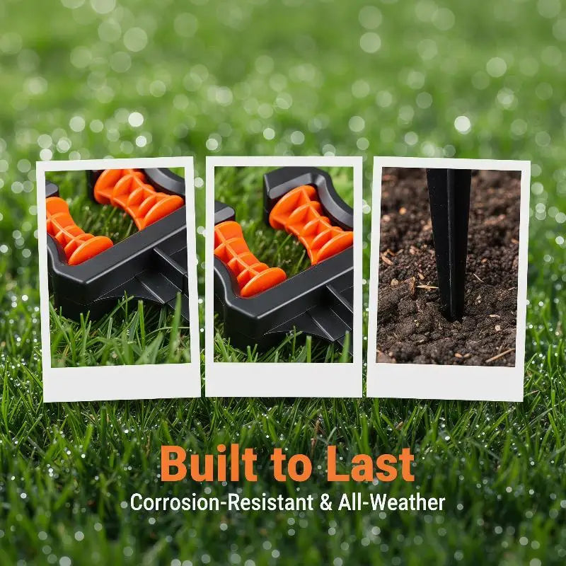 Garden Hose Guide Spike ABS Water Pipe Positioning Holder Roller Qme