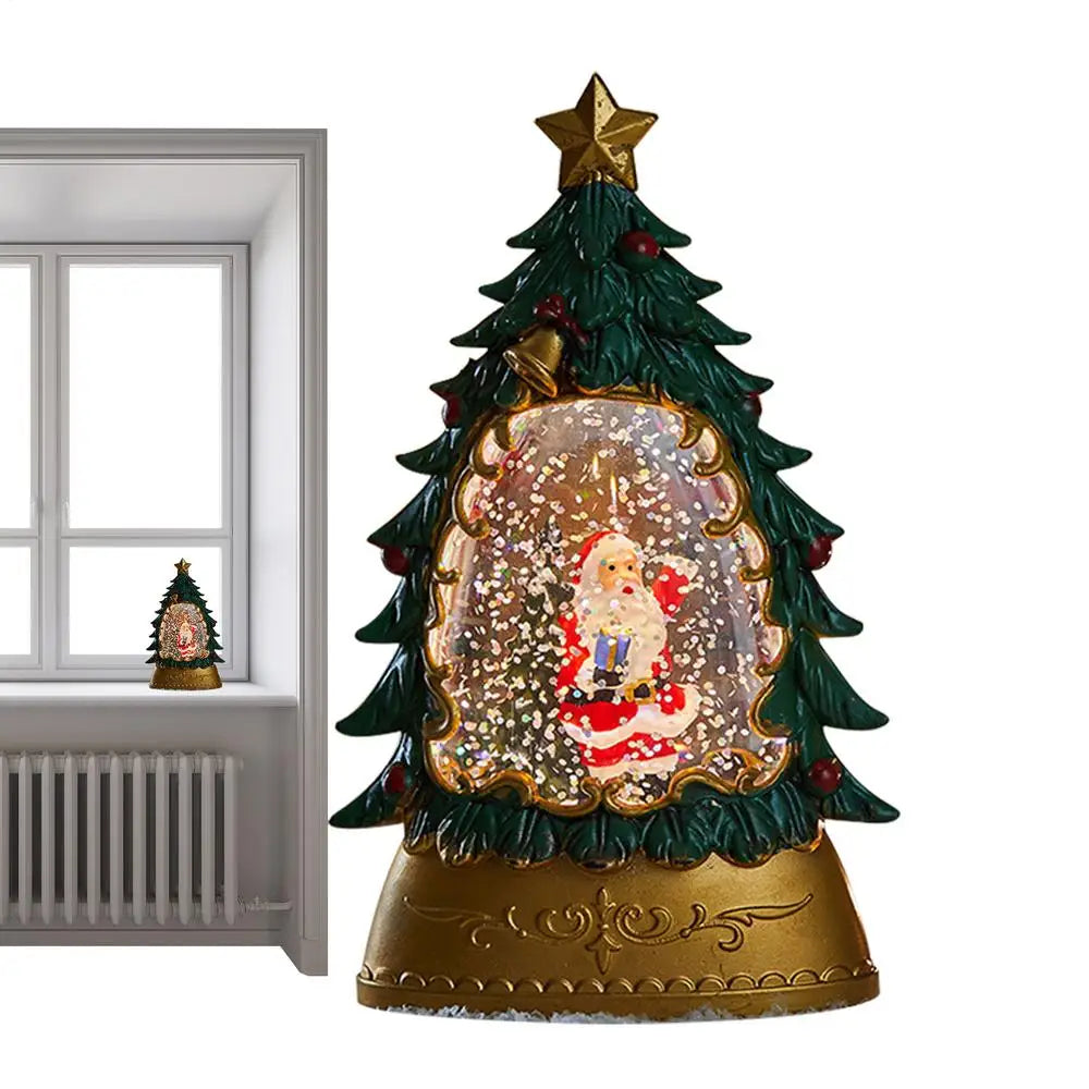 Christmas Snow Globes Glowing Globe Decoration Battery-operated Qme A China Mainland