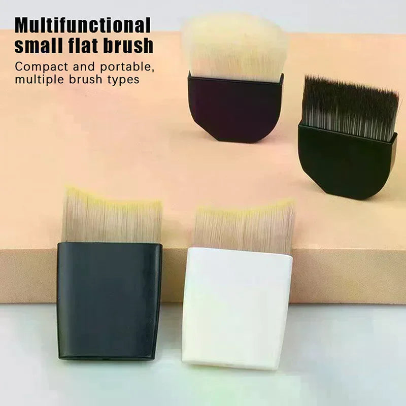 Ultra-thin One-line Foundation Brush Crescent-shaped Mask Short Qme
