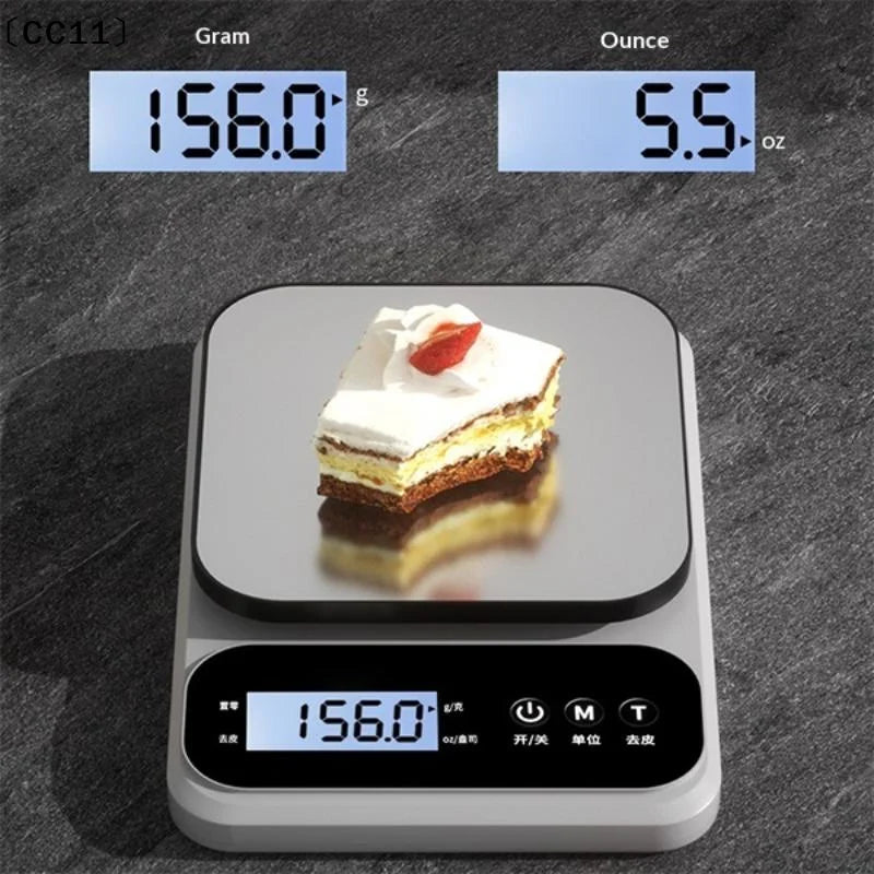 Scale Baking Gram Weight Scales LCD Display Rechargeable Electronic Qme