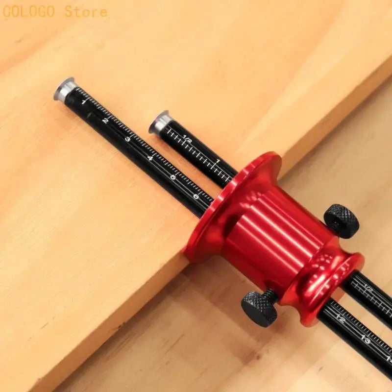 Double Scale Woodworking Accuracy Marking Scriber Steel Cutting Edges Qme