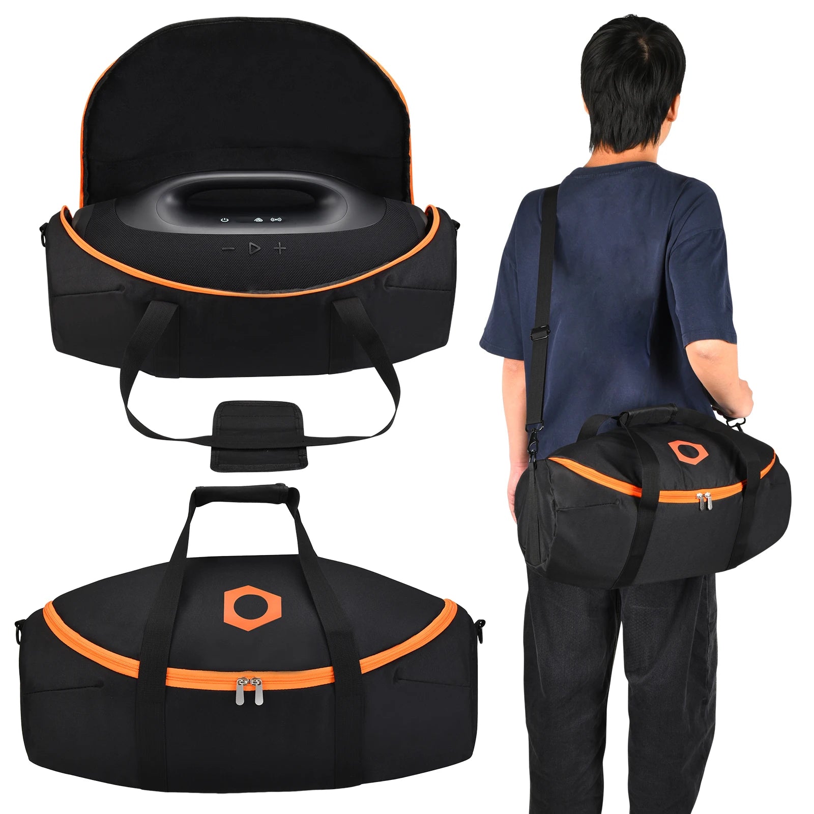 Portable Speaker Bag for JBL BOOMBOX 4 Speaker Sound Permeable Bags BOOMBOX 4 Transparent Box Outdoors Travel Carrying Case Qme