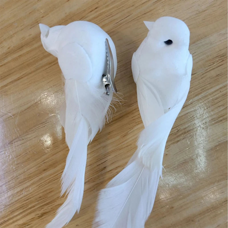 Foam Animal Simulation Feather Birds Models DIY Wedding Home Garden Qme A2