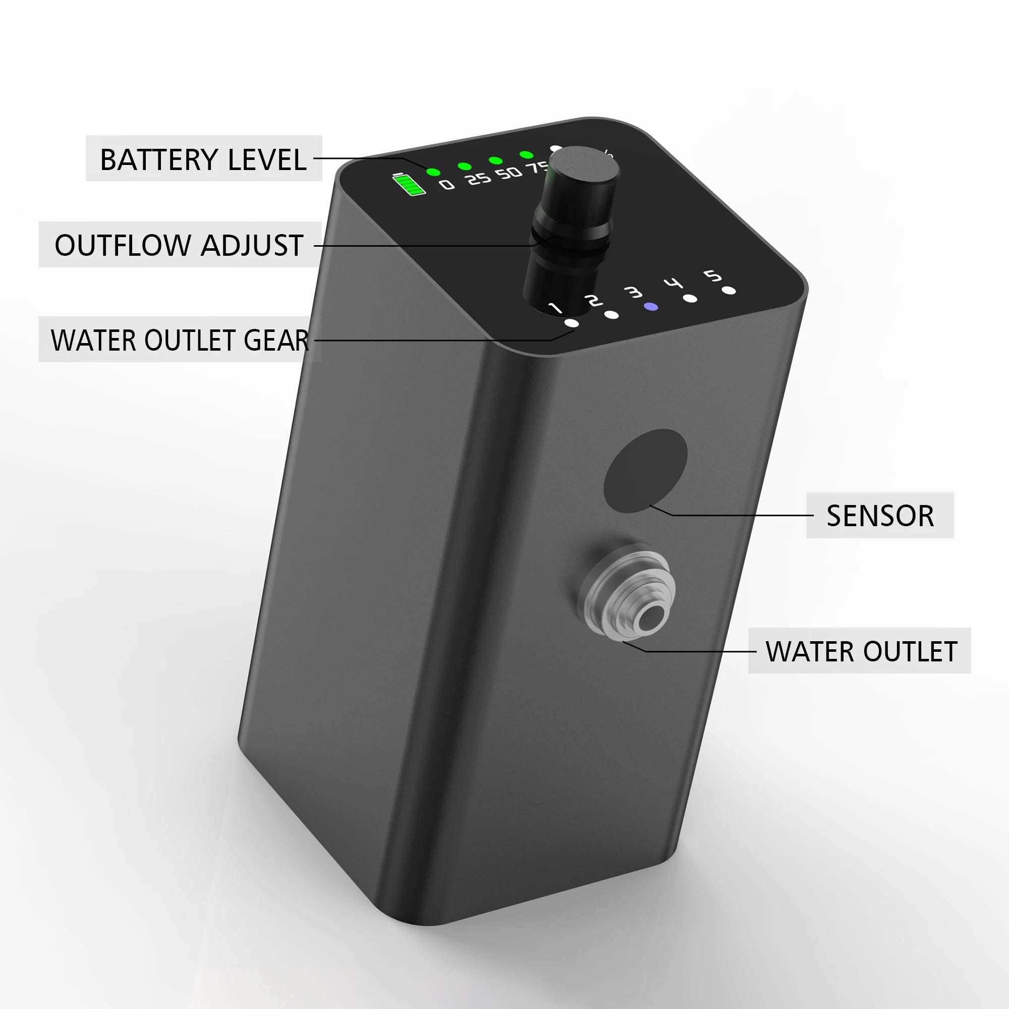 ROKYO Automatic Portable Tattoo Needle Cleaner Washer Identification Induction Strong Convenient Tattoo Cleaning Machine Qme